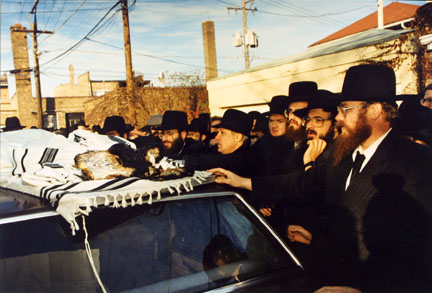 Rabbi's Good-bye to Burnt Torahs, Post-Arson Fire