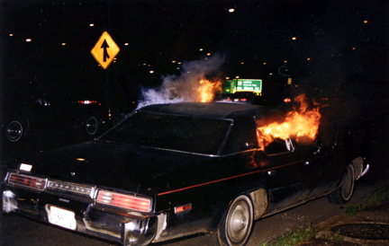 Burning Car